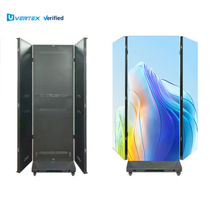 新设计的三折LED海报显示屏1280 * 1920毫米支持商场视频图像显示 - Product Image 1