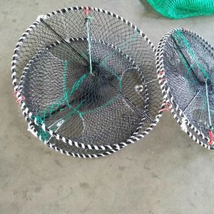 Pièges à crabes pliables en acier rond pour la pêche commerciale, robustes, avec cage à appât, en vente en <span class=keywords><strong>Australie</strong></span>, en Amérique et en Norvège - Product Image 1