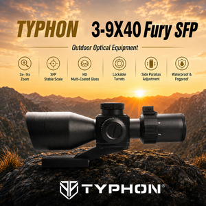 กล้องเล็ง TYPHON LPVO 3-9x40 SFP HD สำหรับล่าสัตว์ ตัวกล้องทำจากอลูมิเนียมอัลลอย กันน้ำ กันกระแทก พร้อมเส้นเล็งแบบมืออาชีพ สำหรับการล่าสัตว์กลางแจ้ง - Product Image 6