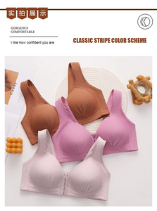 Reggiseno da <span class=keywords><strong>Allattamento</strong></span> Elegante con Chiusura Posteriore, Traspirante, Senza Ferretto, in Nylon, Comodo e Elastico per Donne in Gravidanza - Product Image 3