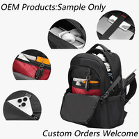 Sac à dos multi-compartiments personnalisé OEM, sacoche d'ordinateur portable en polyester pour les sociétés universitaires et les cadeaux d'événements scolaires, vente en gros