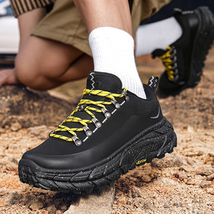 Zapatos de Senderismo Negros para Hombre de Alta Calidad, Tendencia 2025, Antideslizantes, Impermeables, con Malla Exterior, Zapatos de Escalada de Marca Reconocida - Product Image 3