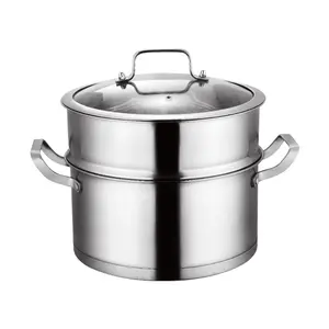 Long-Lasting Stainless Steel Pot with Versatile Design Ideal for Quality Cooking