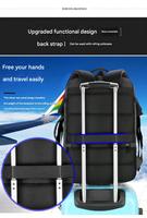 Mochila Ergonómica para Portátil de Viaje de 15.6 Pulgadas, Expandible, Resistente al Agua, con Panel Trasero Transpirable 3D, Anti-Robo y Almacenamiento Multizona
