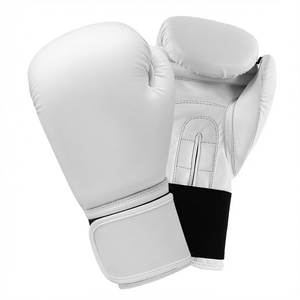 Gants de boxe MMA en cuir PU personnalisés 12 oz, imperméables, avec sangle de poignet réglable pour l'entraînement, la boxe, le sparring et la salle de sport - Product Image 1