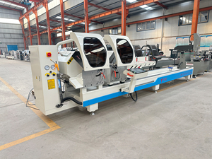 Automatic CNC Aluminum Window Double Head Cutting <b>Saw</b> Machine Window and Door Making Machine - Product Image 2