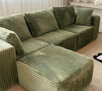 Ensemble de canapé-lit modulaire en tissu de luxe moderne, de forme carrée, réglable, durable, avec rembourrage en mousse pour la maison, le salon et l'hôtel
