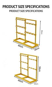 Support <span class=keywords><strong>de</strong></span> rangement pour <span class=keywords><strong>bijoux</strong></span> double face - Options Or rose/Blanc/Noir/Argent, base 60x20cm, idéal pour <span class=keywords><strong>les</strong></span> présentoirs <span class=keywords><strong>de</strong></span> vente au détail - Product Image 2