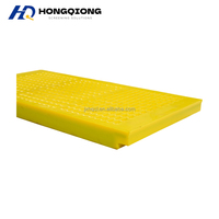 Panneau de tamis en PU haute fréquence à montage sur rail avec conception anti-colmatage pour tamis vibrant à sable fin et opération de classification