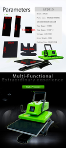 6 in 1 Combo Manual New High Pressure Heat Press Large Format T-shirt Printing Machine for Garment