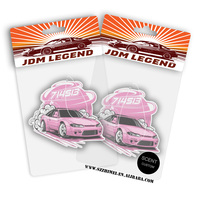 Nouveau JDM Culture série voiture désodorisant suspendu voiture vue arrière solide papier voiture diffuseur d'air intérieur accessoires pendentif