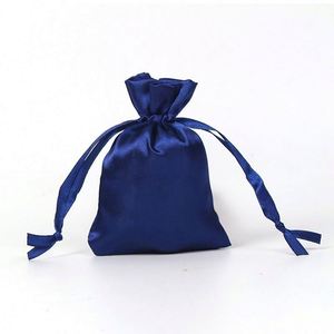 Promotional Satin Jewelry Bag <b>Pouch</b> Custom <b>Drawstring</b> Packaging 15*20cm Handmade Minimalist Style Custom Color for New Year Logo - Product Image 6
