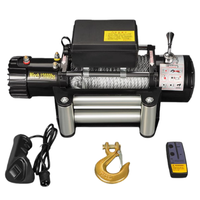Cabrestante Eléctrico de Alta Tensión 12V 24V al por Mayor de Fábrica para Rescate Todoterreno y Remolque, Soporte OEM, Cabrestante Eléctrico Personalizado