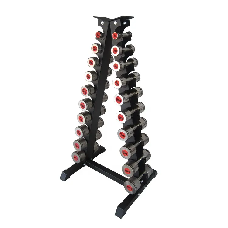 Handels Gym <span class=keywords><strong>Fitness</strong></span> Verwendet Vertikale Dreieck Hantel Rack