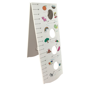 En <span class=keywords><strong>Bois</strong></span> blanc Toise pour Garçons Filles Pliant <span class=keywords><strong>Bois</strong></span> Tableau Cadre Hauteur Mesure Règle pour Enfants Chambre <span class=keywords><strong>de</strong></span> Bébé Décoration - Product Image 1