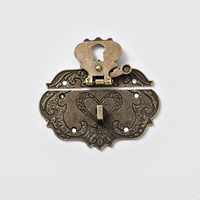 Serrure à loquet Vintage en alliage de Zinc pour boîte en bois petit bijoux poitrine fermoir à bascule matériel attraper matériel décoratif Antique