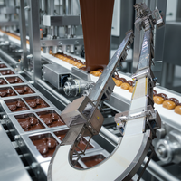 TGMachine Automatische Cereal Bar Snickers Bar Productielijn Multi-Layer Depositing Snijdende Koelende Chocolade Coating SUS304