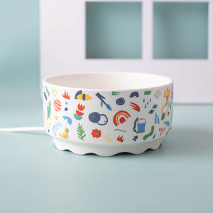 Bol en céramique chauffant pour chat avec design isolant pour nourrir à l'eau et à la nourriture chaude - Product Image 2