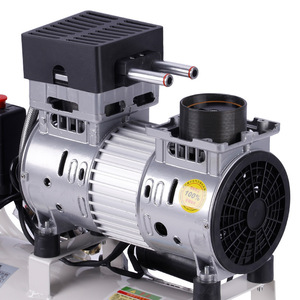 เครื่องอัดอากาศแบบไร้น้ำมัน 220V 2 สูบ แบบลูกสูบ ปั๊มสุญญากาศอุตสาหกรรม เครื่องดูดแรงดันลบ - Product Image 2