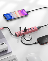 Hub USB C vers USB 3.0 8 en 1 FORIDA 2026, accessoires PC OEM ODM, hub USB de type C portable
