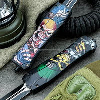 Couteau pliant multifonctionnel pour camping, chasse, survie, EDC, lame en acier D2, manche en plastique ABS, DIY, OEM