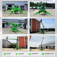 Leichtgewichtige Mini-Anhänger-Arbeitsbühne 12-16m, Teleskop-Gelenk-Hubarbeitsbühne, Spider Lift, Anhänger-Teleskopbühne