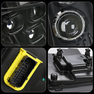 ไฟหน้า LED 1คู่สำหรับ <span class=keywords><strong>Volvo</strong></span> FH4รถบรรทุก RH & LH โคมไฟด้านข้าง | ไฟหน้า LED 5เลนส์อัพเกรดชุดไฟหน้า4L10H - Product Image 4