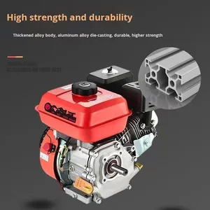 Mã lực xi lanh đơn micro-tiller tuốt điện bắt đầu 170 động cơ xăng bốn thì làm mát bằng không khí Euro 5 196cc CCS - Product Image 2