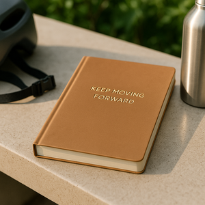 Carnet de notes de motivation en similicuir à couverture rigide « Continuez à vous évoluer » pour la définition des objectifs, le développement personnel et la réflexion quotidienne - Product Image 5