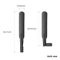 Antenne à lame pivotante articulée 4,1 dBi 698-960 MHz 1710-2690 MHz Antenne omnidirectionnelle 4G LTE pour bande large mobile extérieure