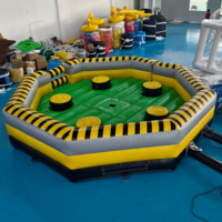 Jeu d'obstacles rotatifs gonflables pour adultes Jeu de poteau rotatif gonflable pour enfants Jeu de rotation gonflable