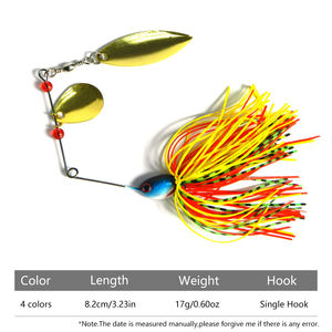 <span class=keywords><strong>Esche</strong></span> a forma di Spinner da 17G a doppia lama a cucchiaio <span class=keywords><strong>esche</strong></span> da pesca <span class=keywords><strong>esche</strong></span> da pesca - Product Image 2
