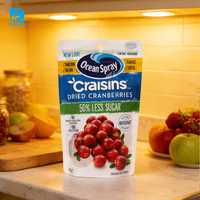 Op maat gedrukte gedroogde cranberry verpakkingen, gedroogd fruit verpakkingen, UV-geprinte staande zipzakken, gelamineerde voedselverpakkingen