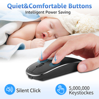 Souris bluetooth sans fil, Rechargeable, pour MacBook pro, MacBook air, ordinateur portable, iMac, ghz