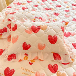 Non Slip Mattress Wrap Brushed Quilted <b>Bed</b> Skirt Single Piece <b>Bed</b> <b>Cover</b> 3 Pieces <b>Bed</b> Skirt Set For Wholesale - Product Image 3
