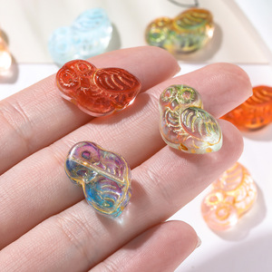 Perles en verre doré style vintage, perles en cristal et perles en verre soufflé pour la fabrication de bijoux, bracelets, colliers et breloques de téléphone DIY - Product Image 3