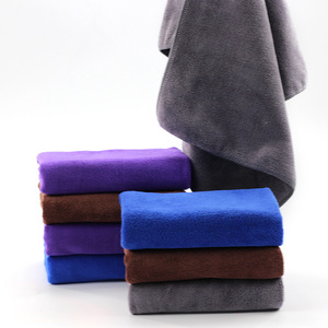 <b>Microfiber</b> Hair Drying <b>Towels</b> 50x80cm Quick Dry Solid Color Rectangular For Beauty Salons - Product Image 1