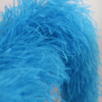 Qualité artisanat fête vêtements robe manchette couture mariage décor Plumes châle en vrac teint 10 plis plume d'autruche Boa