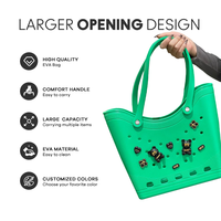 Everich nouvelle tendance bricolage léger EVA sac de plage grande taille plage en caoutchouc fourre-tout et sac Logo personnalisé et couleur utilisation en extérieur