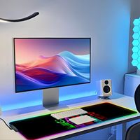 Tapis de souris personnalisé rvb grand tapis de jeu LED tapis de souris le jeu tapis de souris rvb caoutchouc