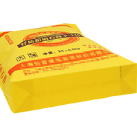 Sac à valve en plastique recyclé tissé PP de 25 kg pour l'emballage de poudre de plâtre, impression personnalisée, résistant à l'humidité, matériau de construction