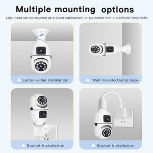 Hot Product A6 PLUS Dual Lens Wifi <b>Camera</b> Home Baby <b>Wireless</b> Small Indoor Motion Detection <b>Security</b> Light Bulb CCTV Mini <b>Camera</b> - Product Image 6
