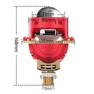 Kit de Reequipamiento de Faros Delanteros con Lente de Proyector Bi-LED de 3.0 y 2.5 Pulgadas, 6000K, Universal, H4, H7, H11, 9005, 9006, Lámparas LED - Product Image 2