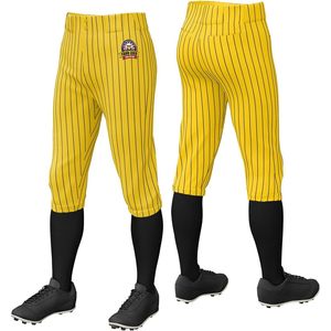 <b>Men's</b> Baseball <b>Knickers</b> Pinstripes Custom Logo Breathable Polyester Pants - Product Image 1