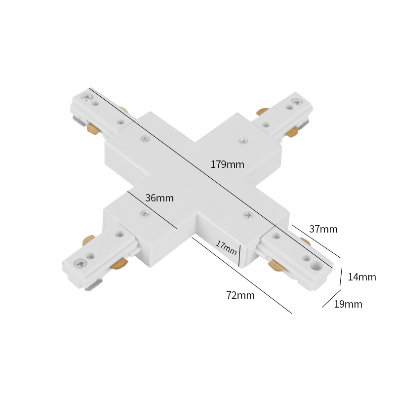 Connecteur en forme de X-blanc-surface