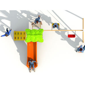 Hersteller Custom ized Small Garden Series Kunststoff Outdoor Klettern etze Kombination rutschen Kinderspiel plätze Home - Product Image 2