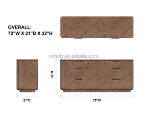 FERLY 2024 Design Armoire à 6 tiroirs en bois de chêne massif avec grand <span class=keywords><strong>rangement</strong></span> pour <span class=keywords><strong>commode</strong></span> de chambre à coucher pour bébé - Product Image 6