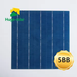 HUGE SOLAR 5bb Mono Crystalline Silicon Solar Cells 157mm Solar Cell Price