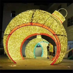 Lumière led en 3D pour projet de jardin en plein air, grande <span class=keywords><strong>décoration</strong></span>, Motif boules, pour noël, personnalisé - Product Image 2