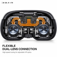 Lentille de réglage FPC pour casque VR BOAN BOAN-F32 |   LVDS haute vitesse |   Multi-Flex |   Carte de circuit imprimé flexible pour consommateurs avec base FCCL/PI et surface ENIG